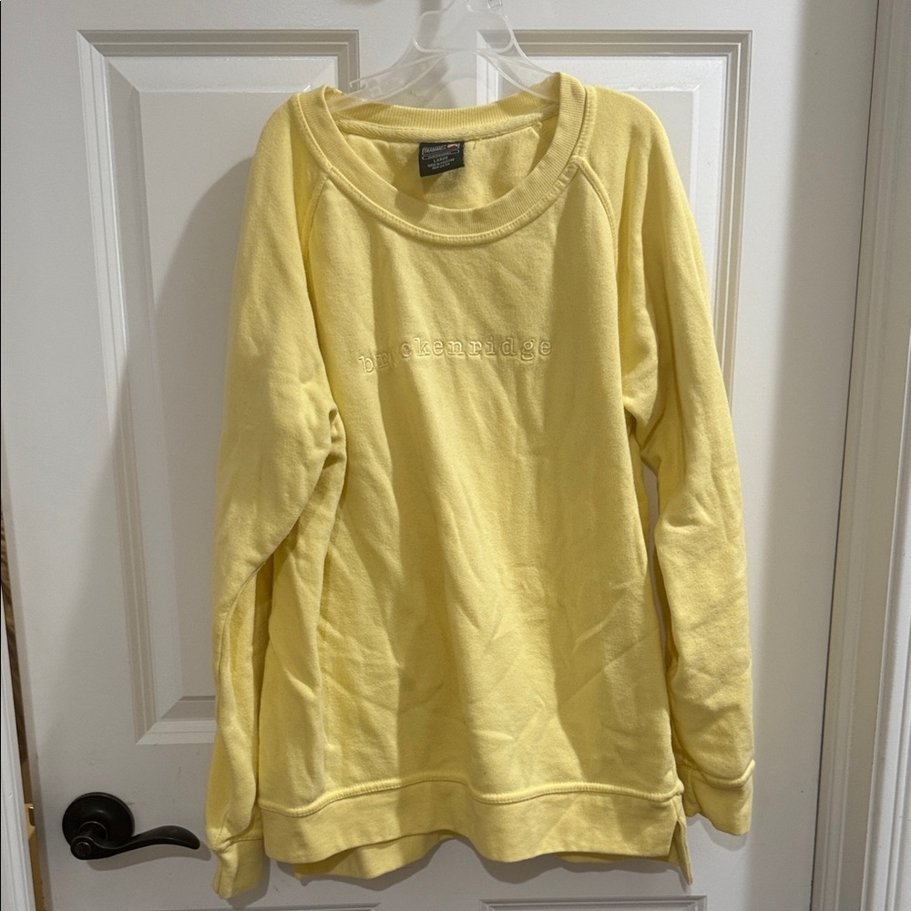 Yellow Crewneck Sweatshirt